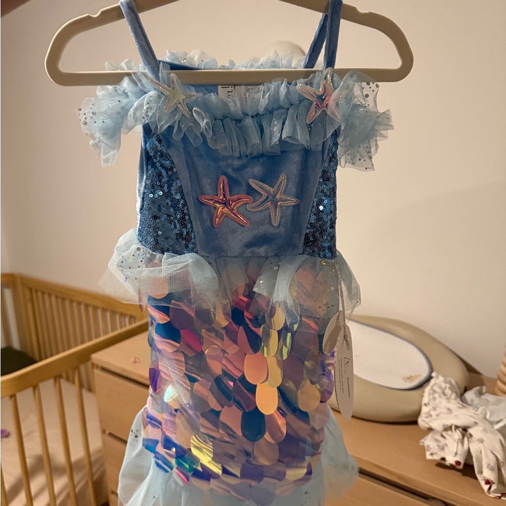Sparkling Starfish Mermaid Costume for Kids